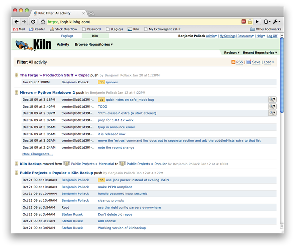 The mockup of Kiln's original developer dashboard